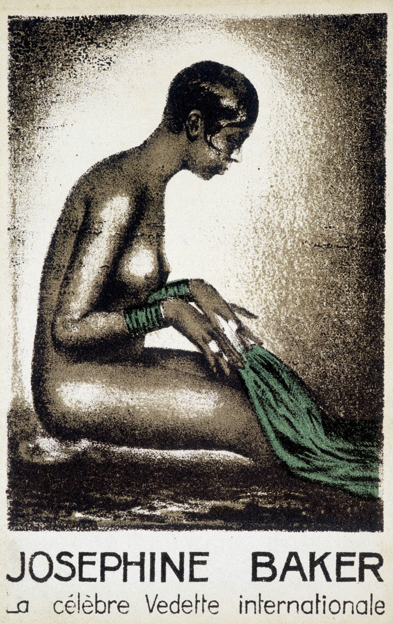 Josephine Baker: słynna międzynarodowa gwiazda. sd. autorstwa French School