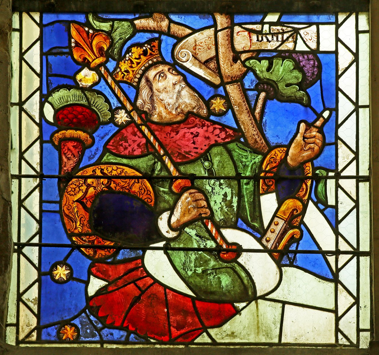 Król z drzewa Jesse autorstwa French School