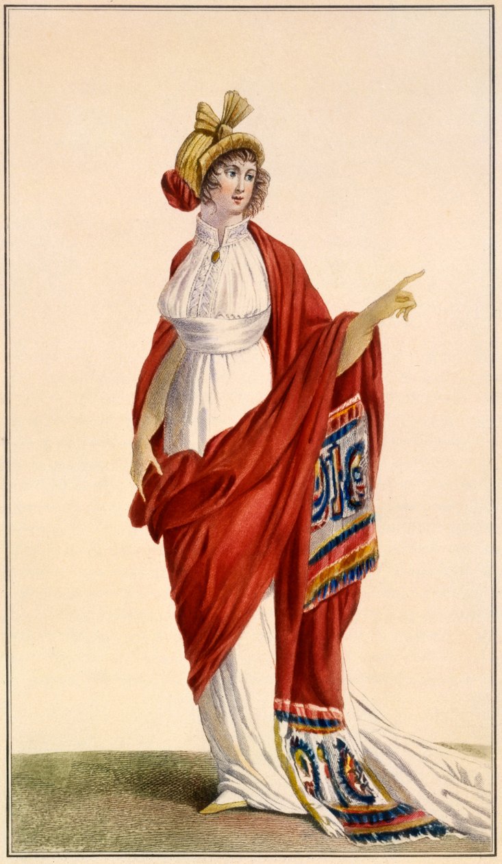 Damska suknia wieczorowa w stylu greckim, 1789 autorstwa French School