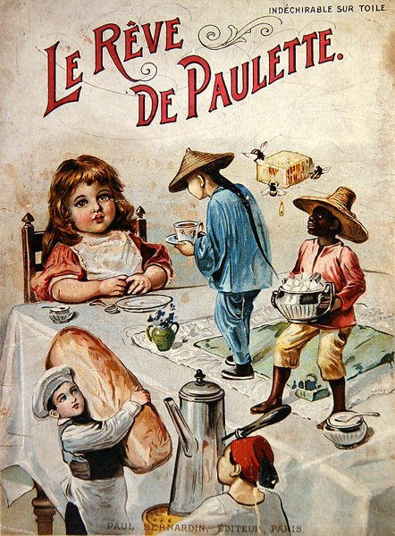 „Le Reve de Paulette”, c.1900 (kolor lito) autorstwa French School