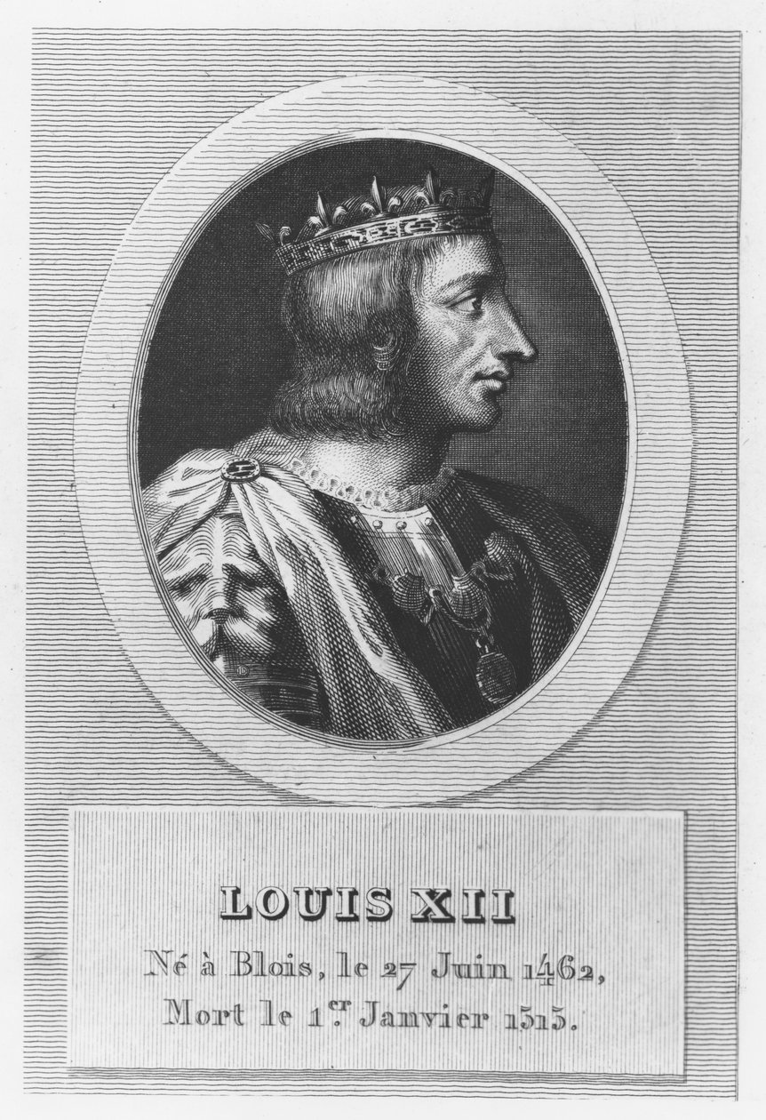 Ludwik XII, król Francji (grafika) autorstwa French School