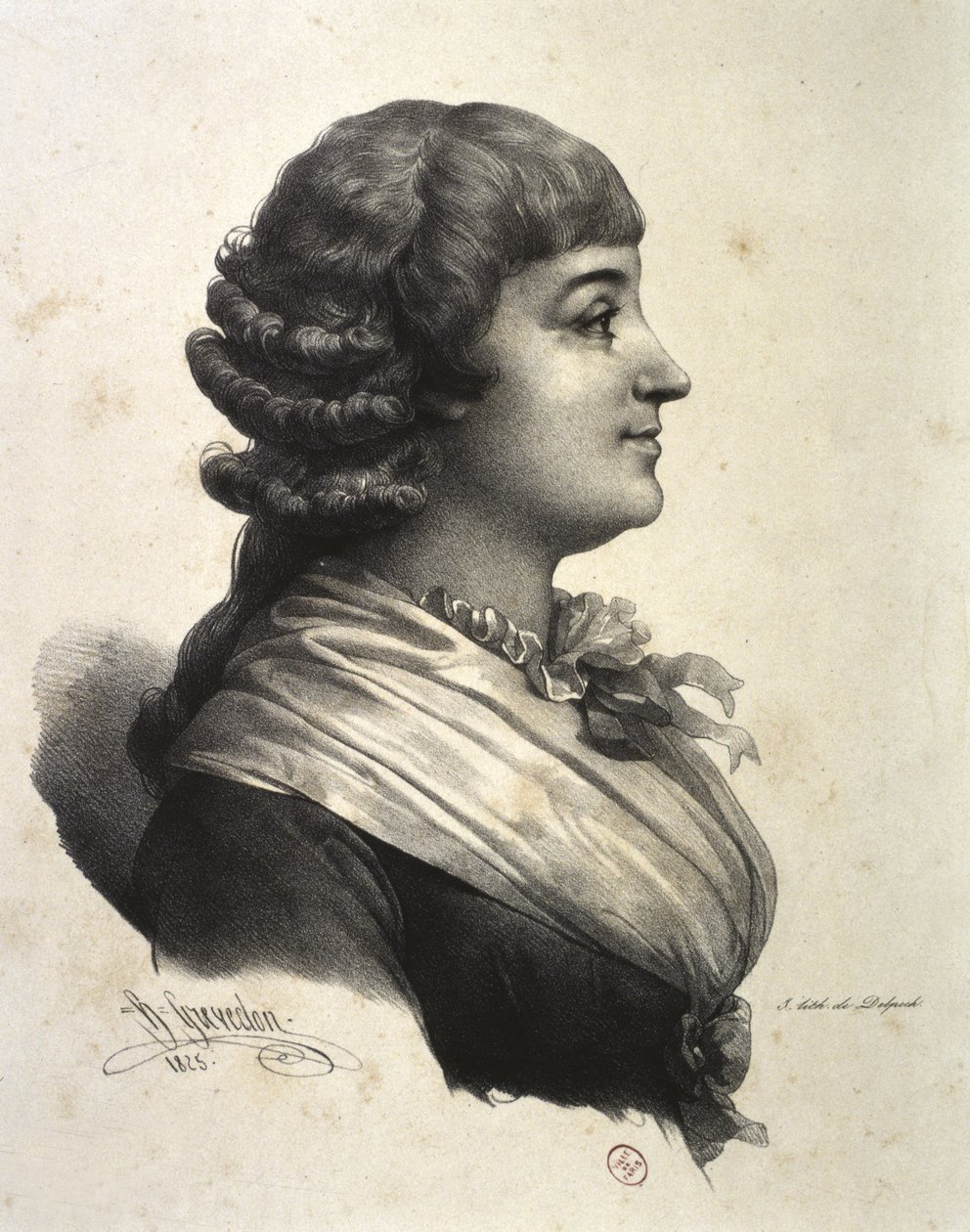 MADAME ROLAND (Marie-Jeanne Roland de la Platière) autorstwa French School