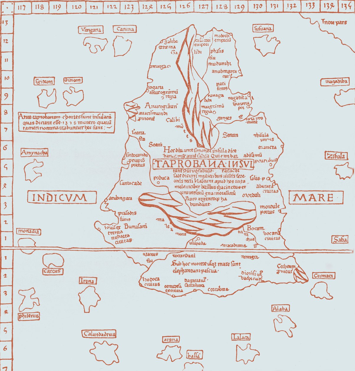 „Mapa wyspy Taprobana” autorstwa French School