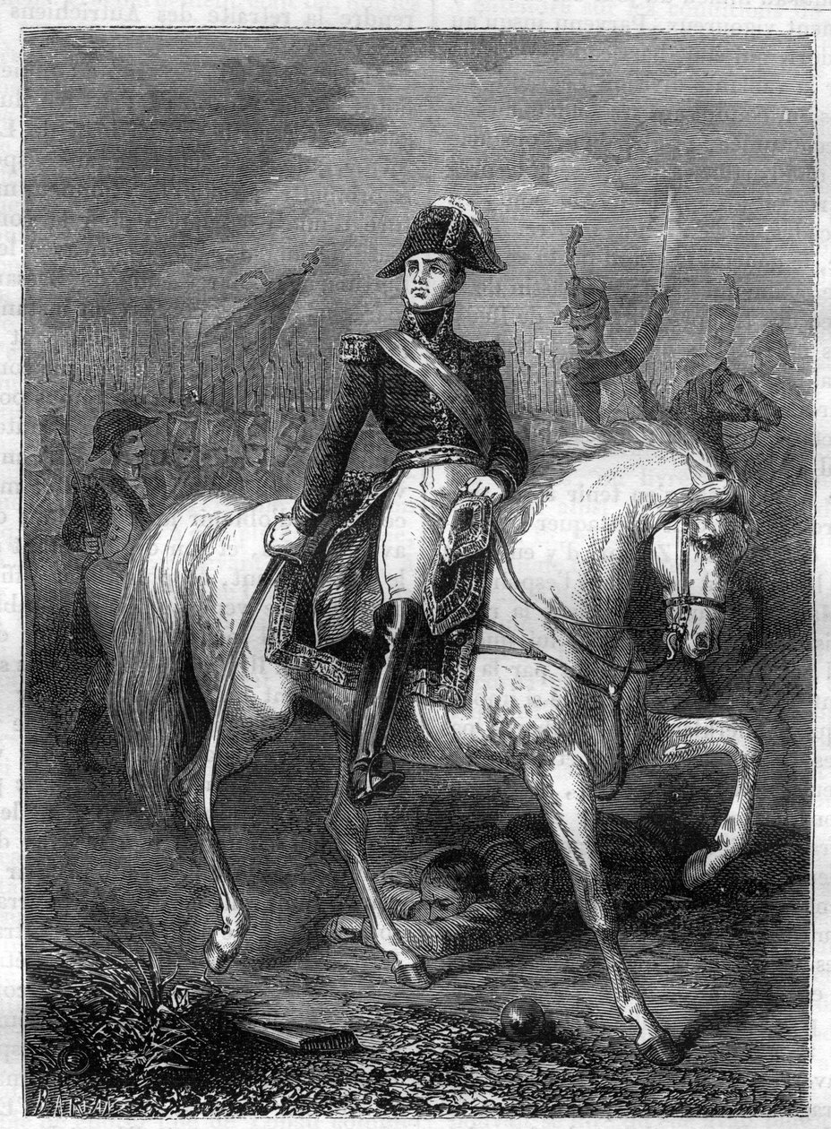 Marszałek Etienne-Jacques-Joseph-Alexandre Macdonald (grafika) - Jacques Alexandre Macdonald (1765-1840), marszałek Francji - w „Historii imperium po dziejach konsulatu” Adolphe Thiers -1879 - kolekcja prywatna autorstwa French School
