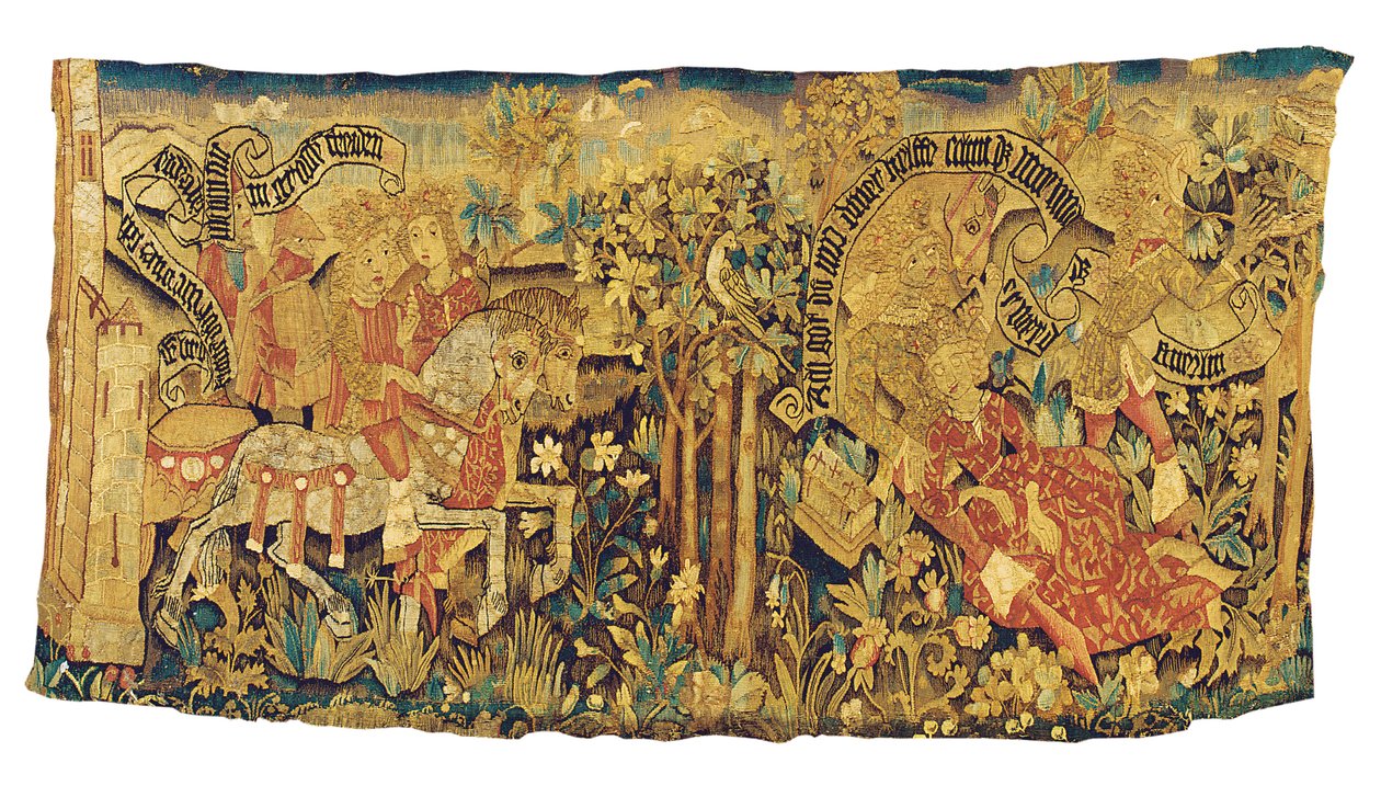 Fragment mitologicznego gobelinu, Strasburg, ok. 1470-80 autorstwa French School