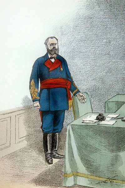 Raoul Rigault, c.1872 (kolor lito) autorstwa French School