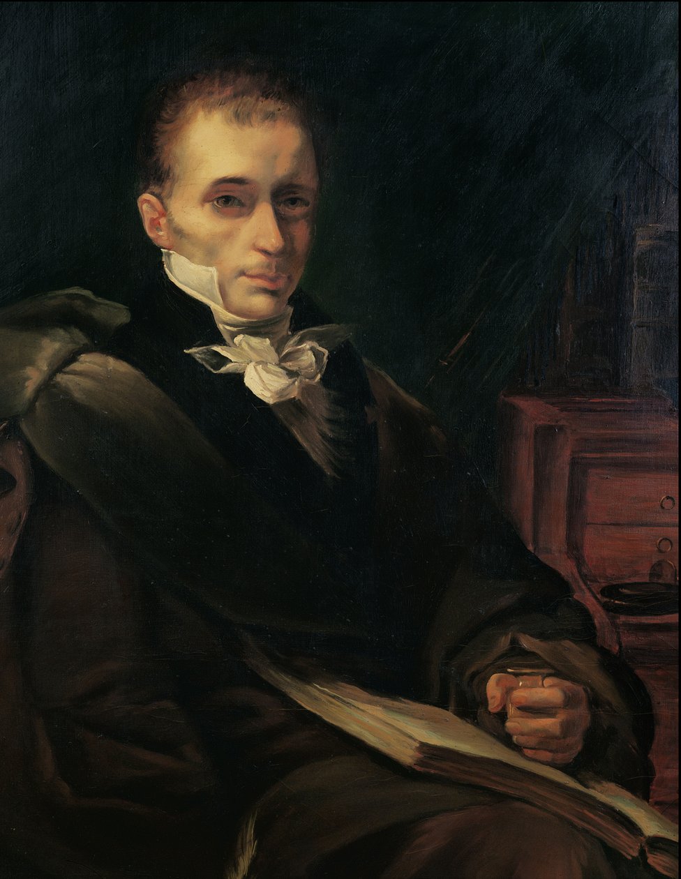Rene Teofil Hiacynt Laennec (1781-1826) autorstwa French School