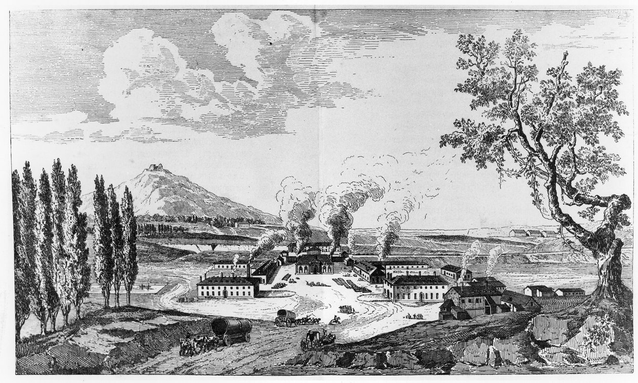 Królewska odlewnia w Le Creusot w 1787 r. autorstwa French School
