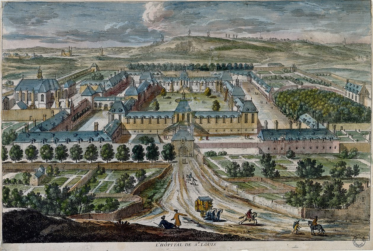 Szpital Saint-Louis autorstwa French School