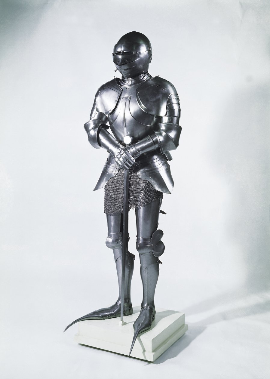Zbroja z poulainami, ok. 1480 (metalowa) autorstwa French School