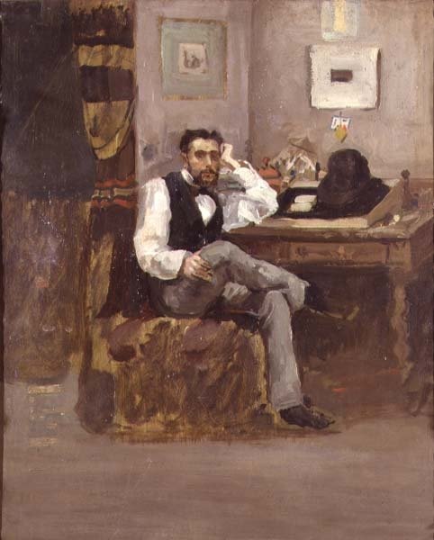 Artysta w swojej pracowni autorstwa French School