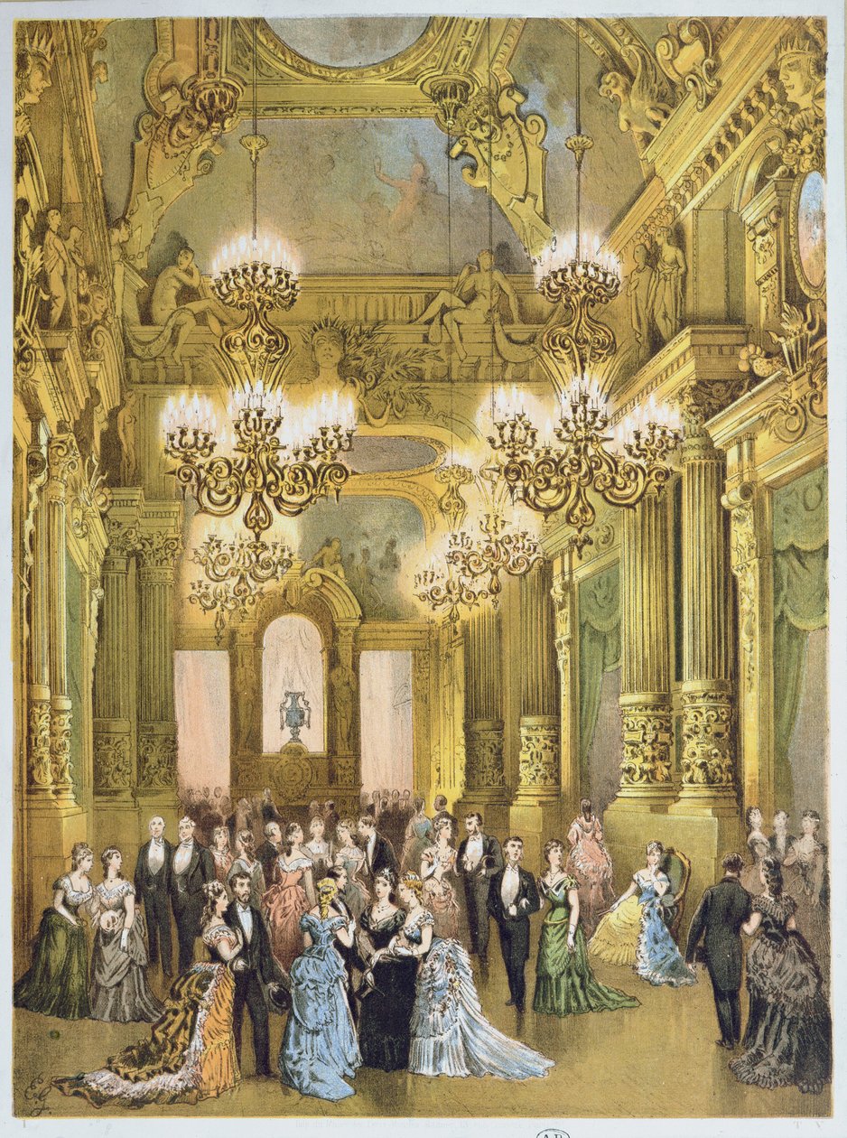 Interwał w Operze Garnier. ok. 1875 r autorstwa French School