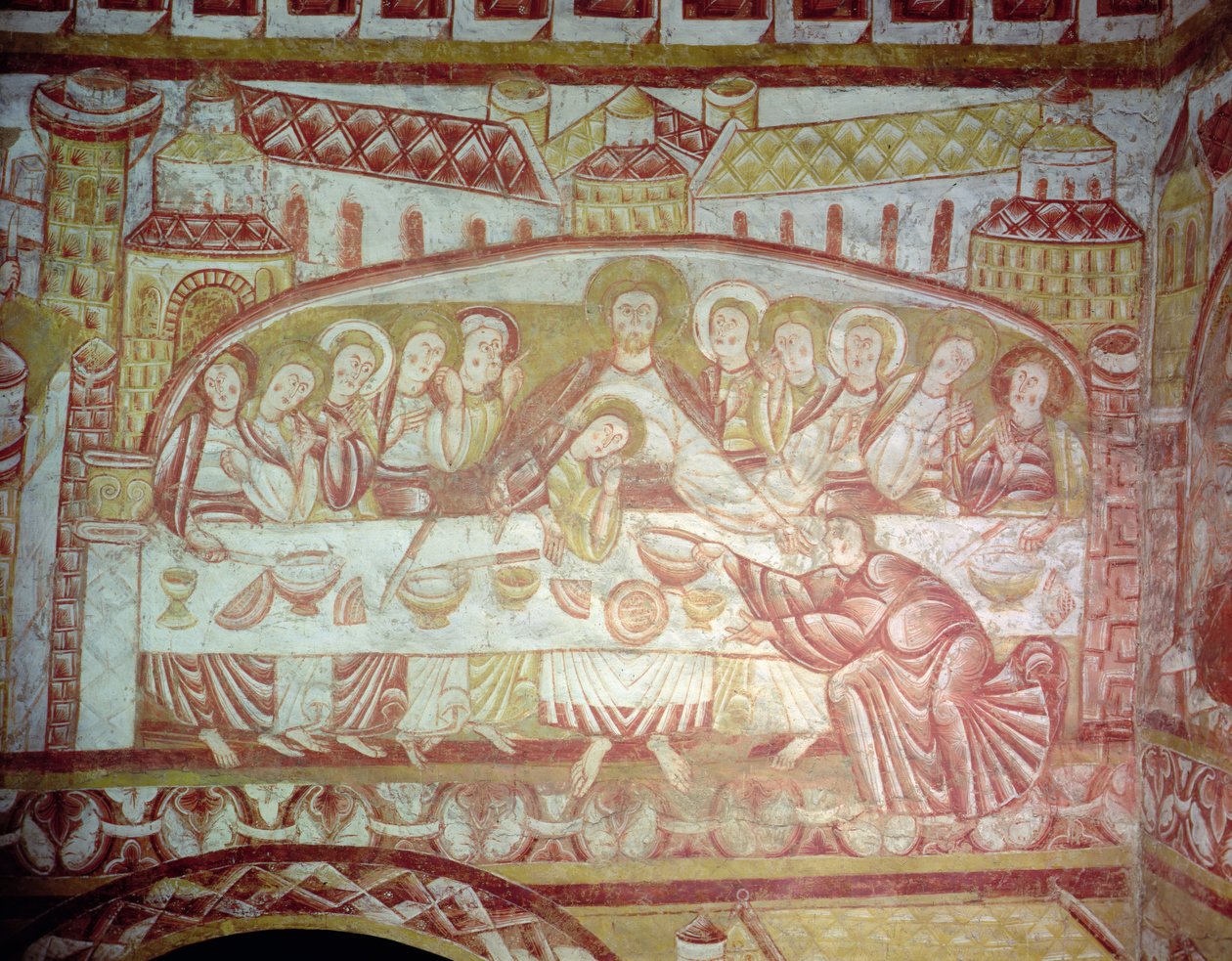 Сүүлчийн зоог (fresco) autorstwa French School