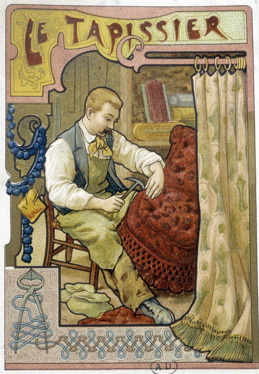 Tapicerka - Chrom. autorstwa French School