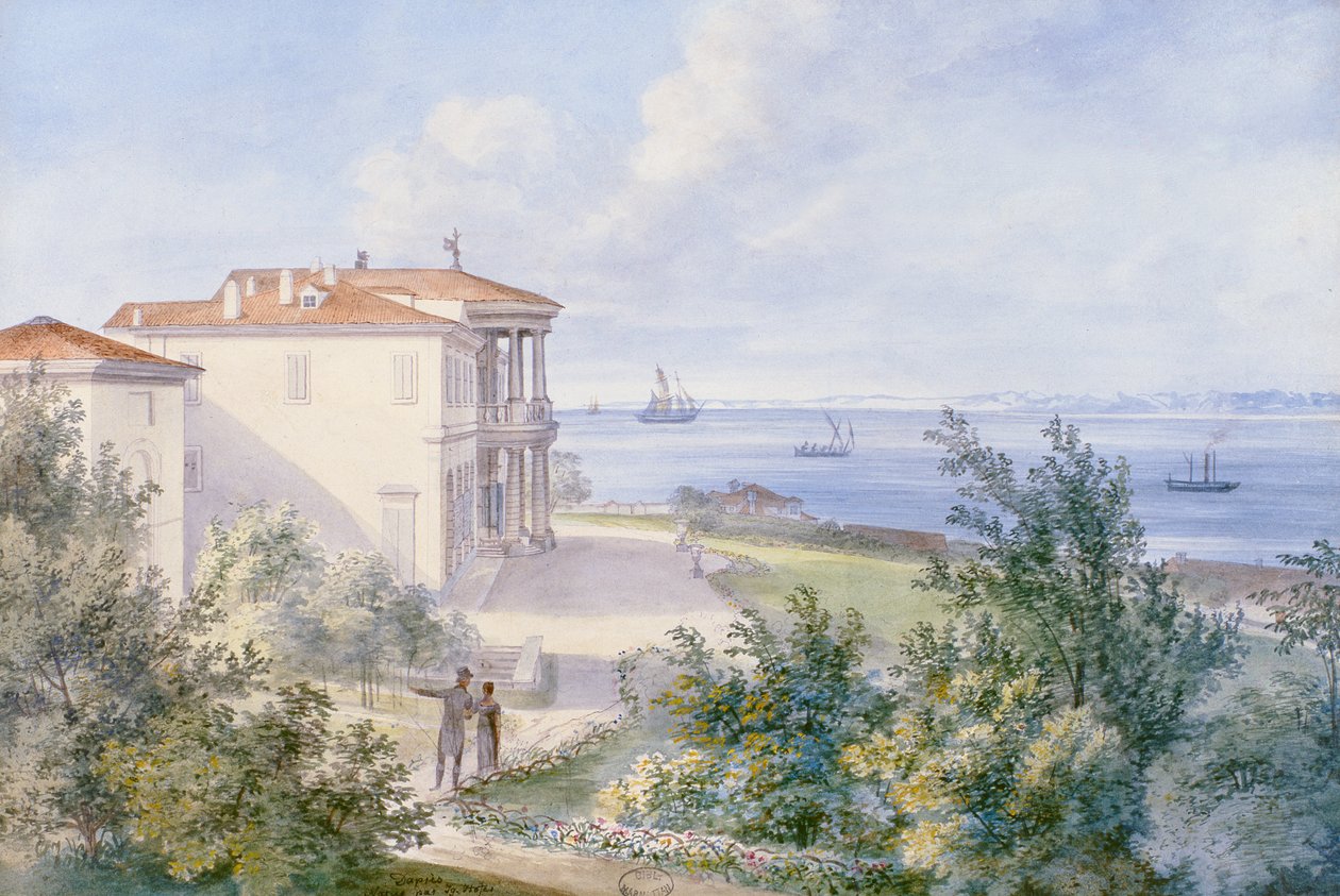Willa Murat, Campo Marzio w Trieście, 1820 autorstwa French School