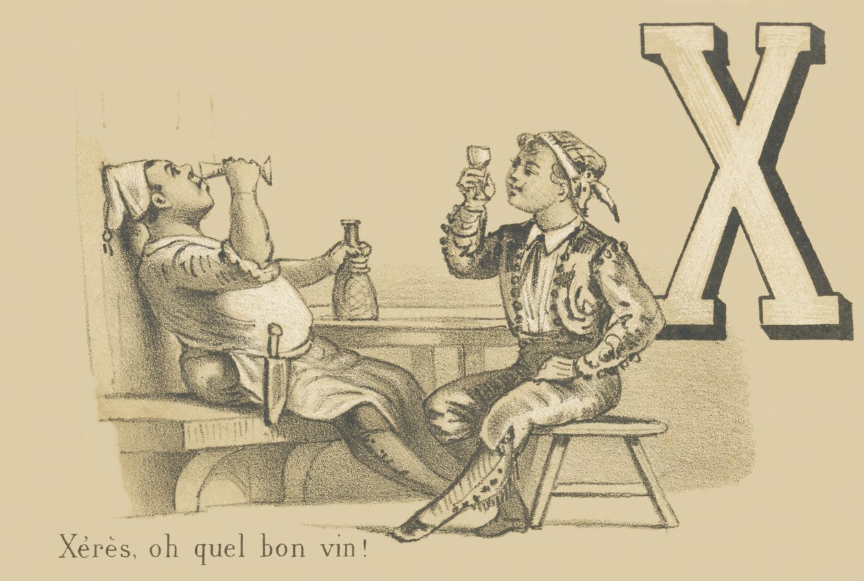 X: Xeres, co za dobre wino! autorstwa French School