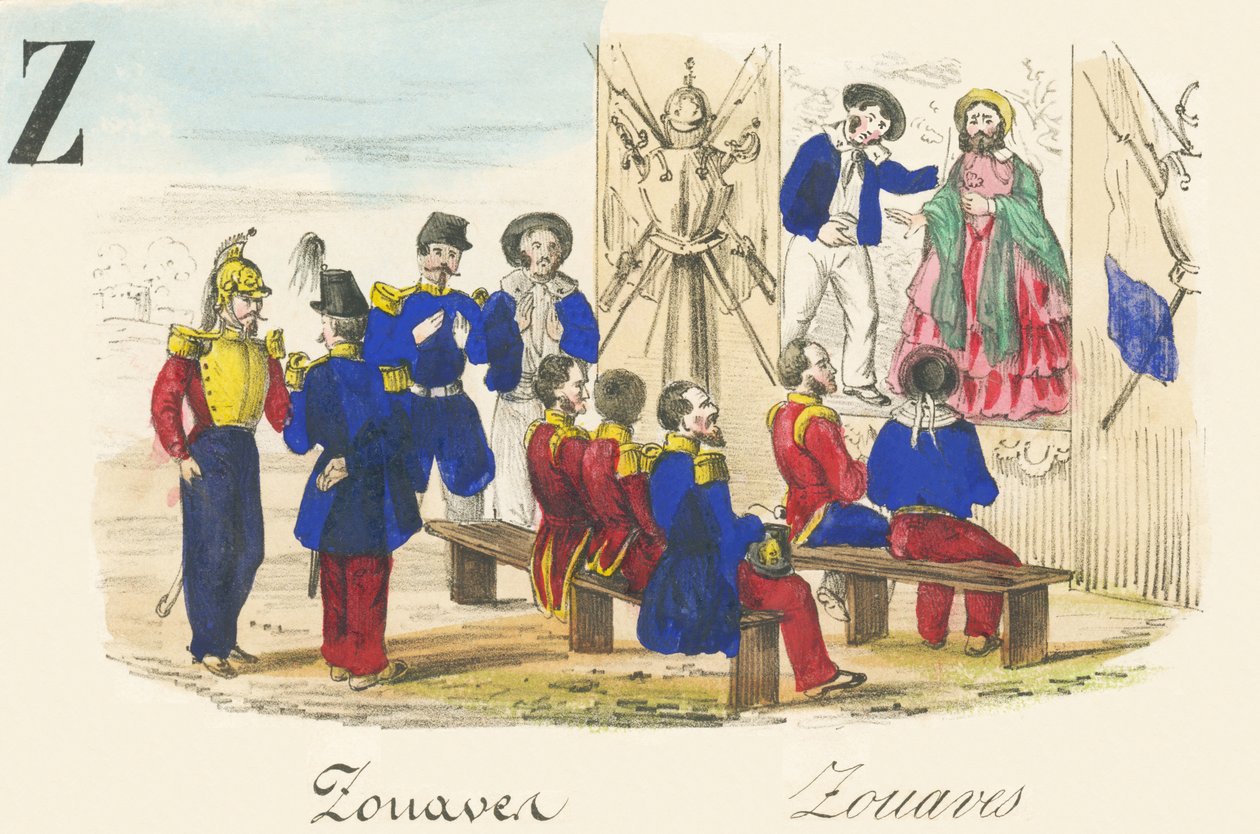 Z: żuawy — żuawy autorstwa French School