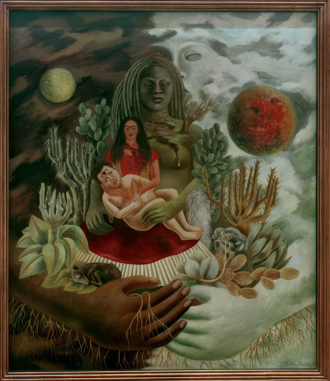 Miłosny uścisk wszechświata... autorstwa Frida Kahlo