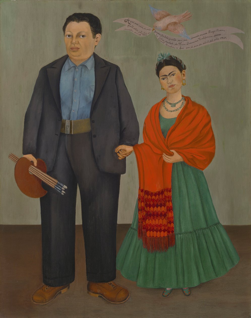 Frieda i Diego Rivera autorstwa Frida Kahlo