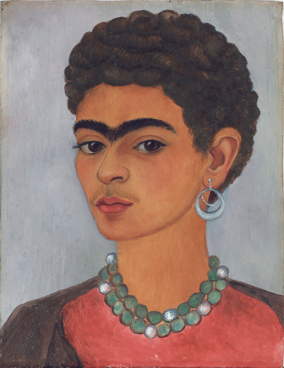 Autoportret z kręconymi włosami autorstwa Frida Kahlo