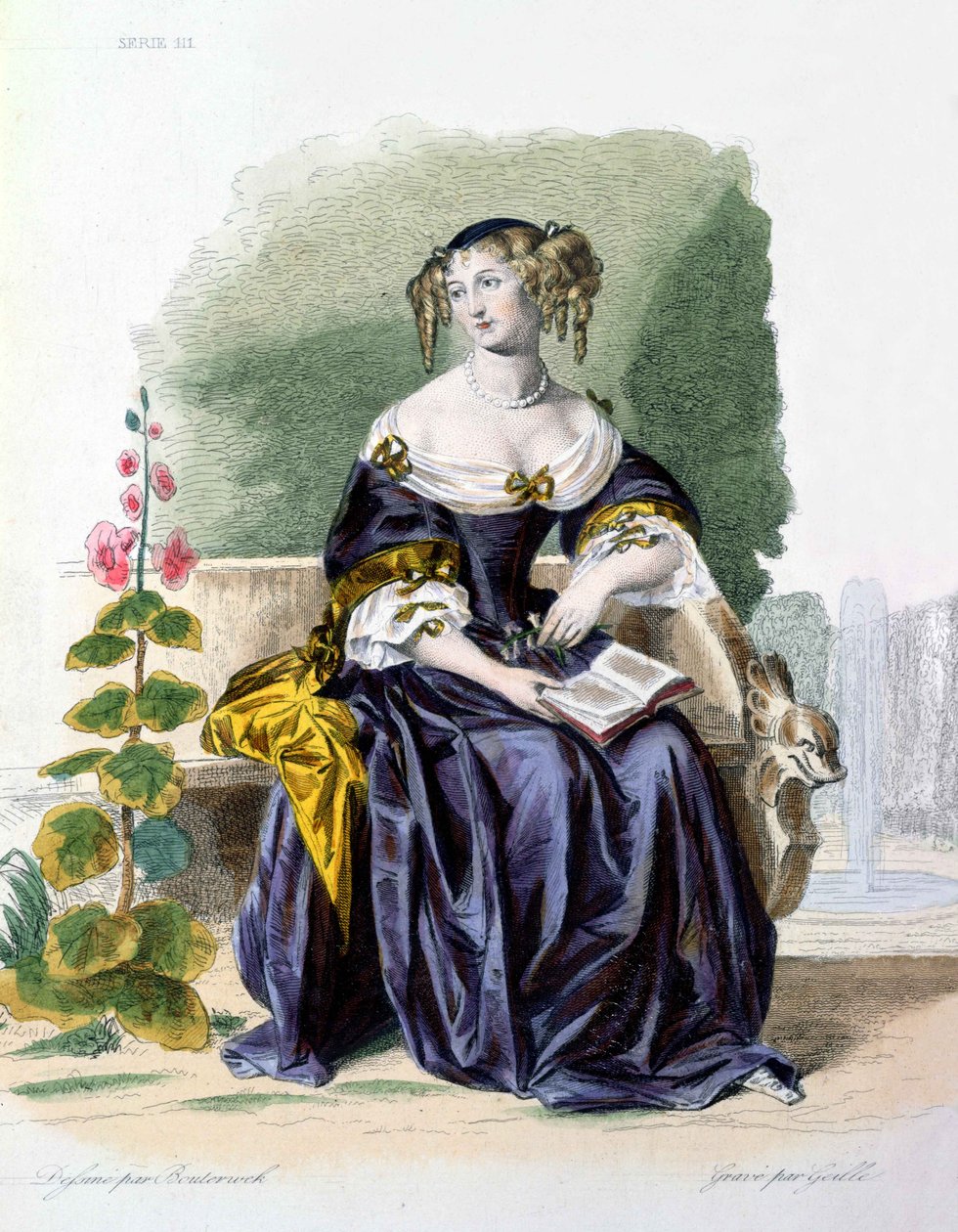 Portret Madame de Lafayette (1634-93) rytowany przez Geille autorstwa Friedrich Bouterwek