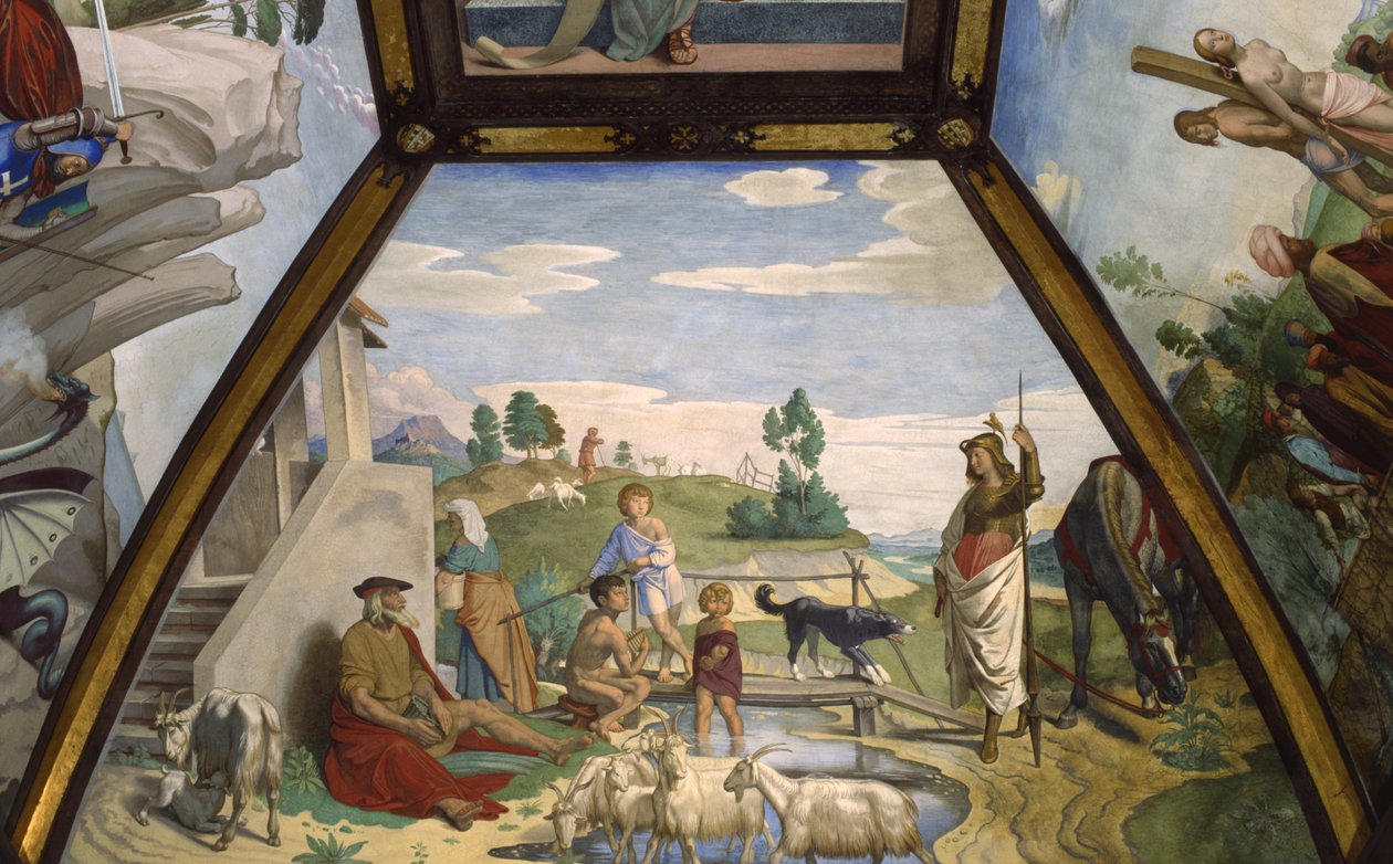 Erminia wśród pasterzy autorstwa Friedrich Overbeck