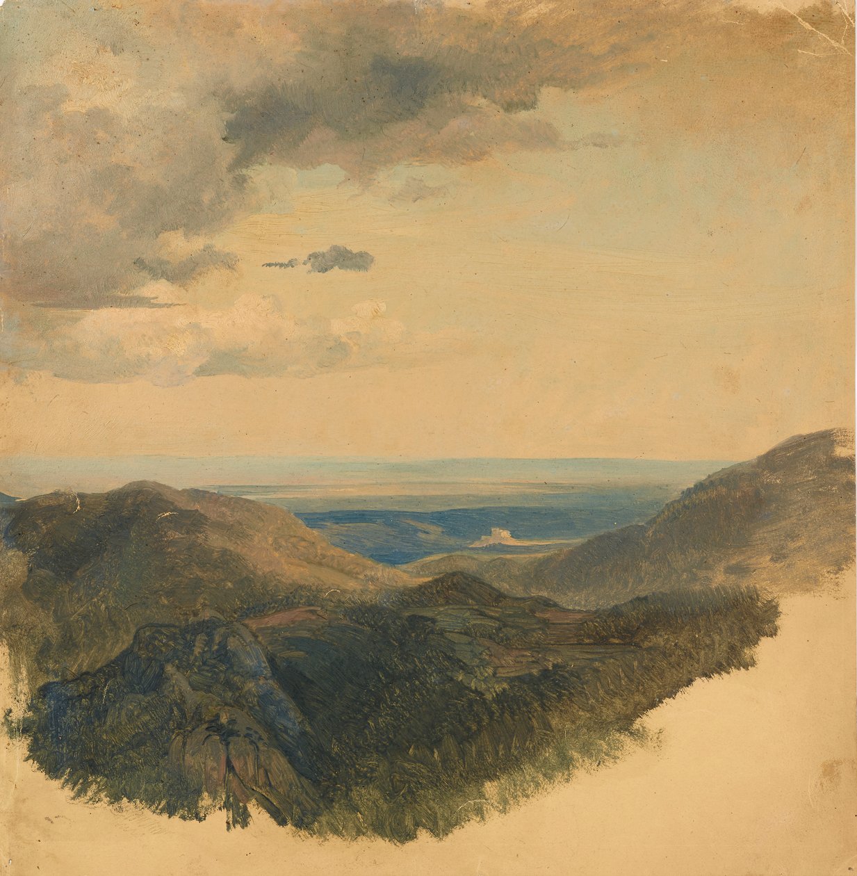 Widok na dolinę Dunaju autorstwa Friedrich August Mathias Gauermann