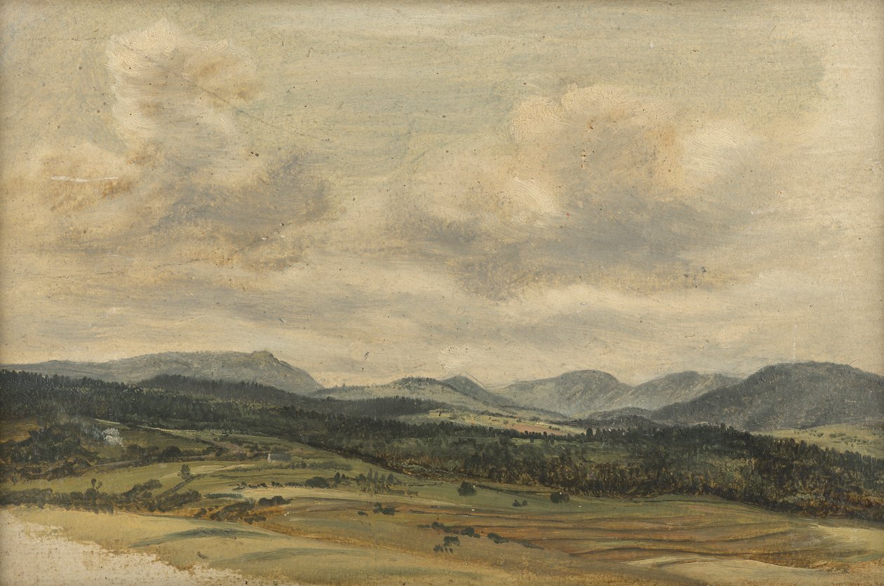 Panorama przedalpejska autorstwa Friedrich August Mathias Gauermann