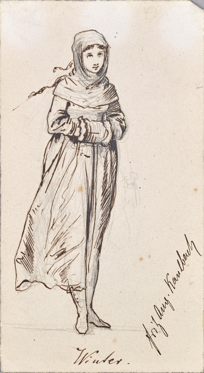 Personifikacja zimy autorstwa Friedrich August von Kaulbach