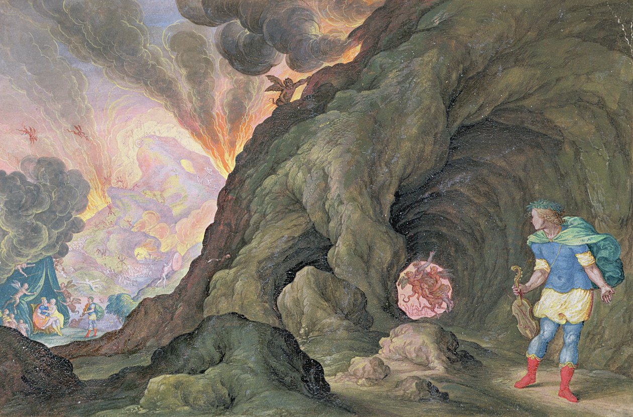 Orfeusz w Hadesie, 1643 autorstwa Friedrich Brentel