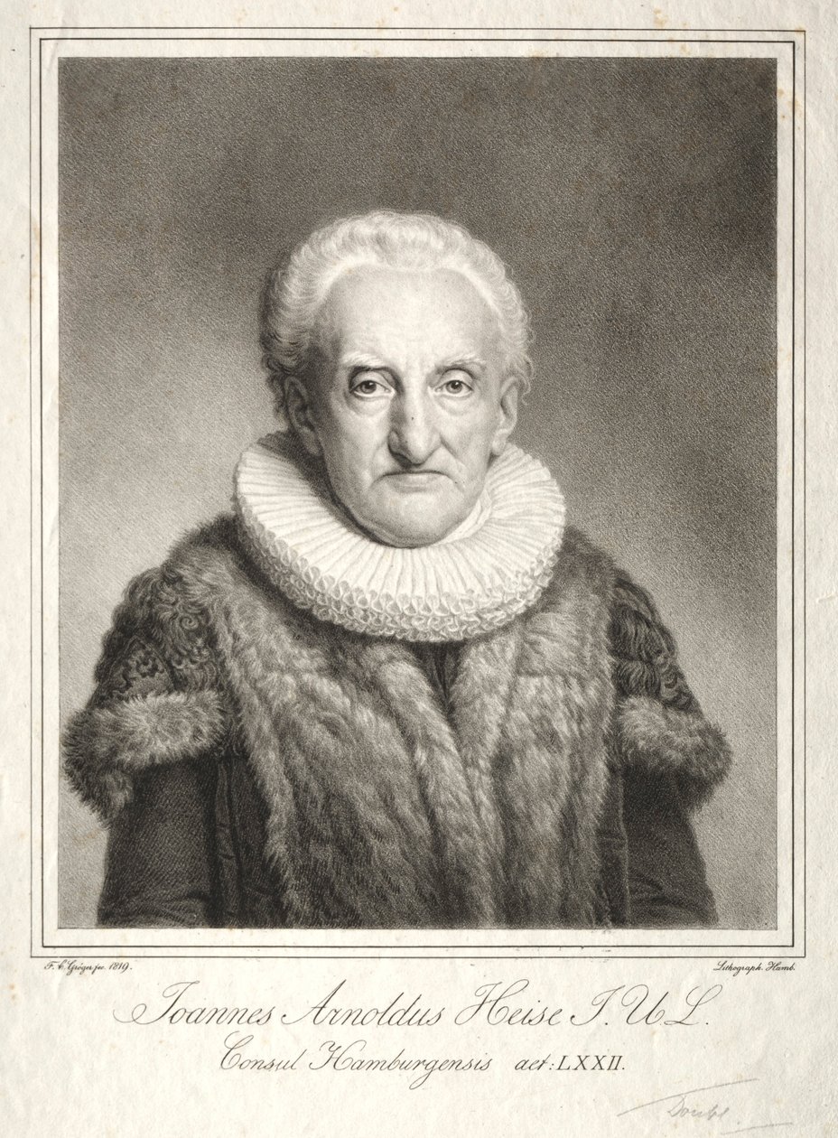 Johann Arnold Heise, 1819. autorstwa Friedrich Carl Groger