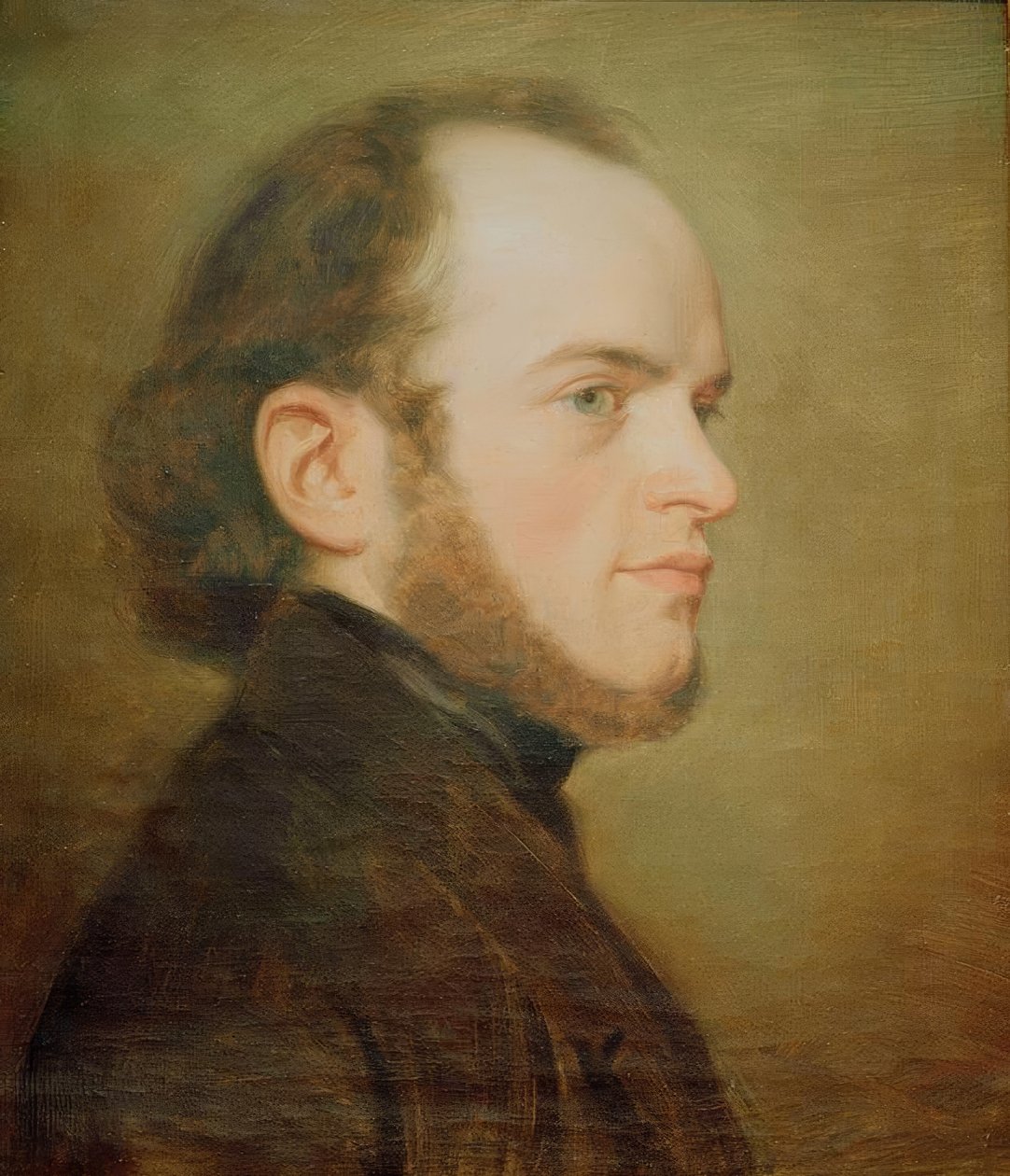 Portret młodego Adolpha Menzel autorstwa Friedrich Eduard Meyerheim
