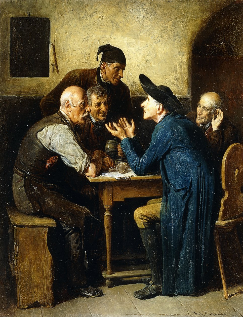 Mówienie o polityce, autorstwa Friedrich Friedlander