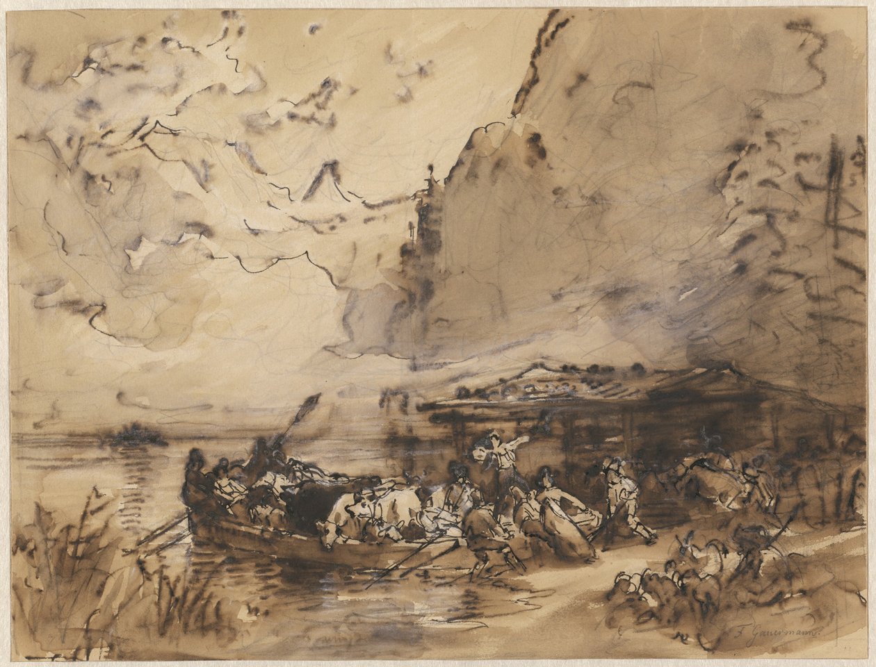 Prom na Königsee autorstwa Friedrich Gauermann