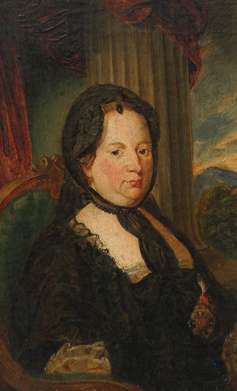 Cesarzowa Maria Teresa w żałobie autorstwa Friedrich Hasslwander