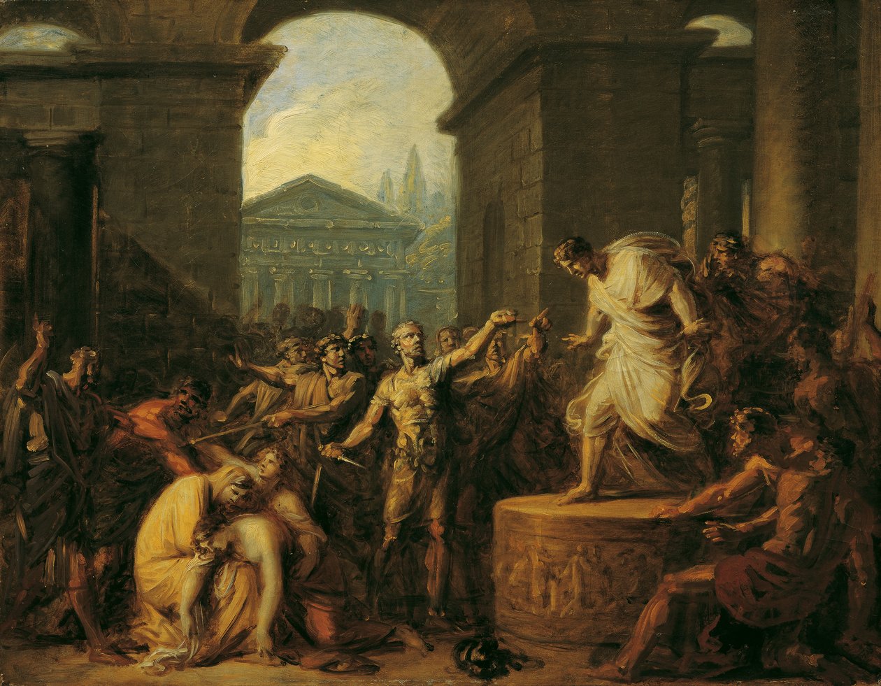 Śmierć Wirginii autorstwa Friedrich Heinrich Fuger