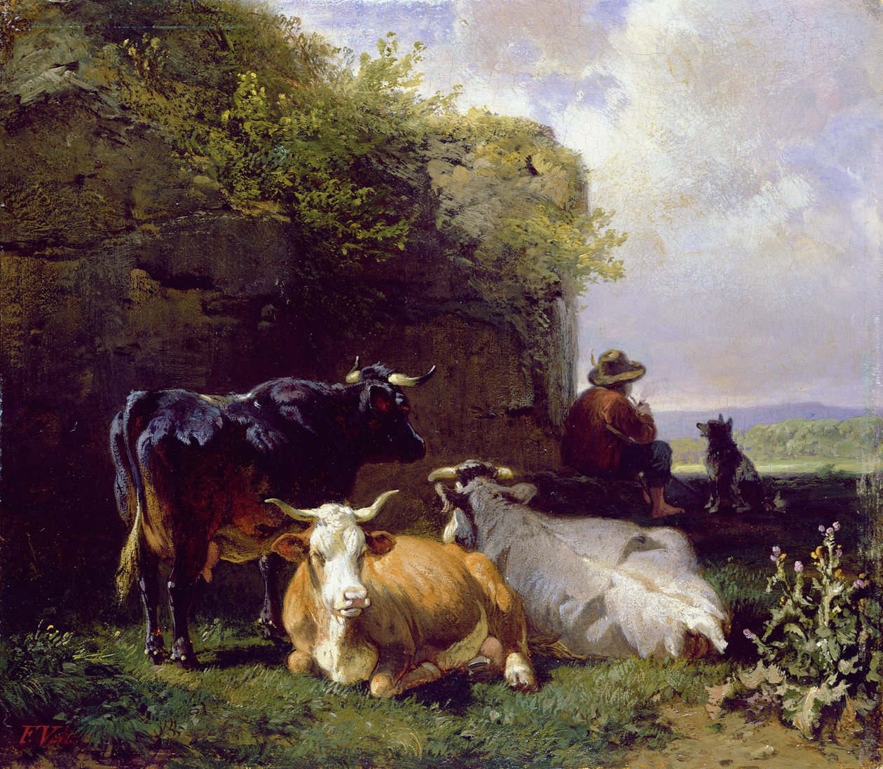 Nieznany obraz autorstwa Friedrich Johann Voltz