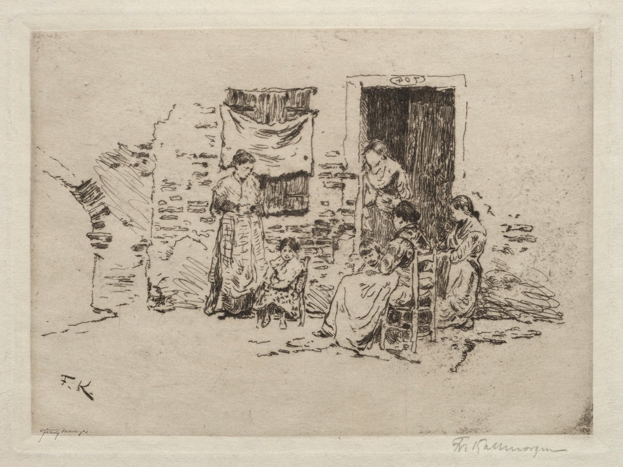 Chioggia. autorstwa Friedrich Kallmorgan