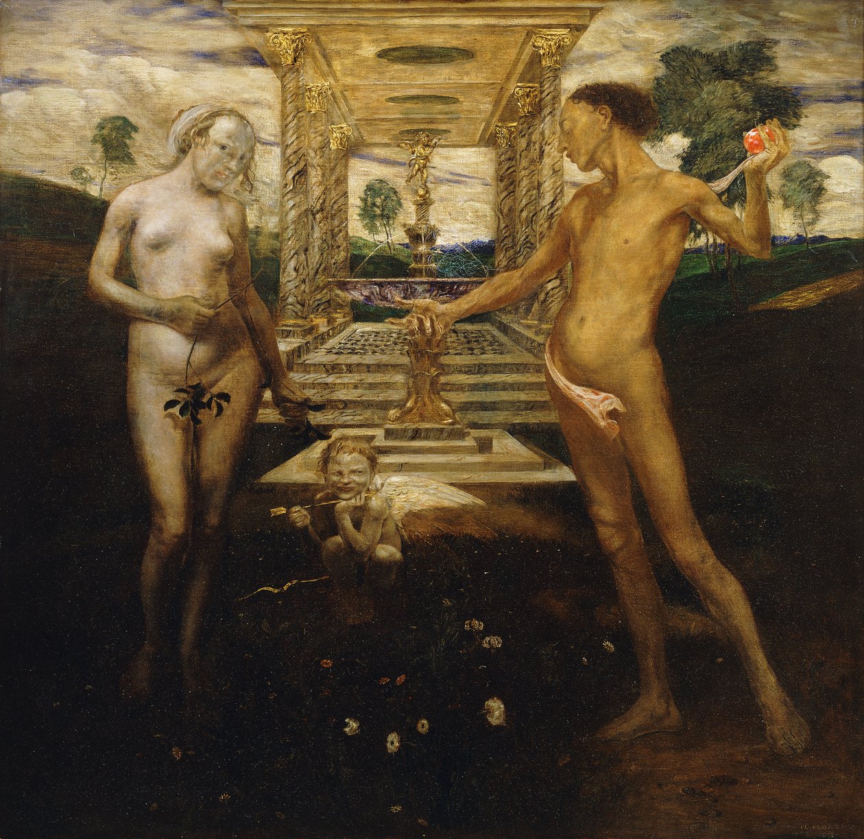 Adam i Ewa autorstwa Friedrich Stahl