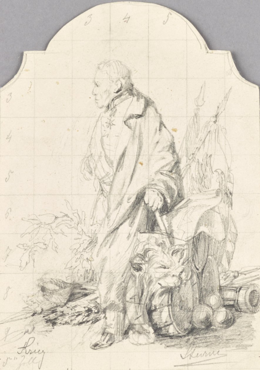 Alegoria wojny i Radetzky autorstwa Friedrich Sturm