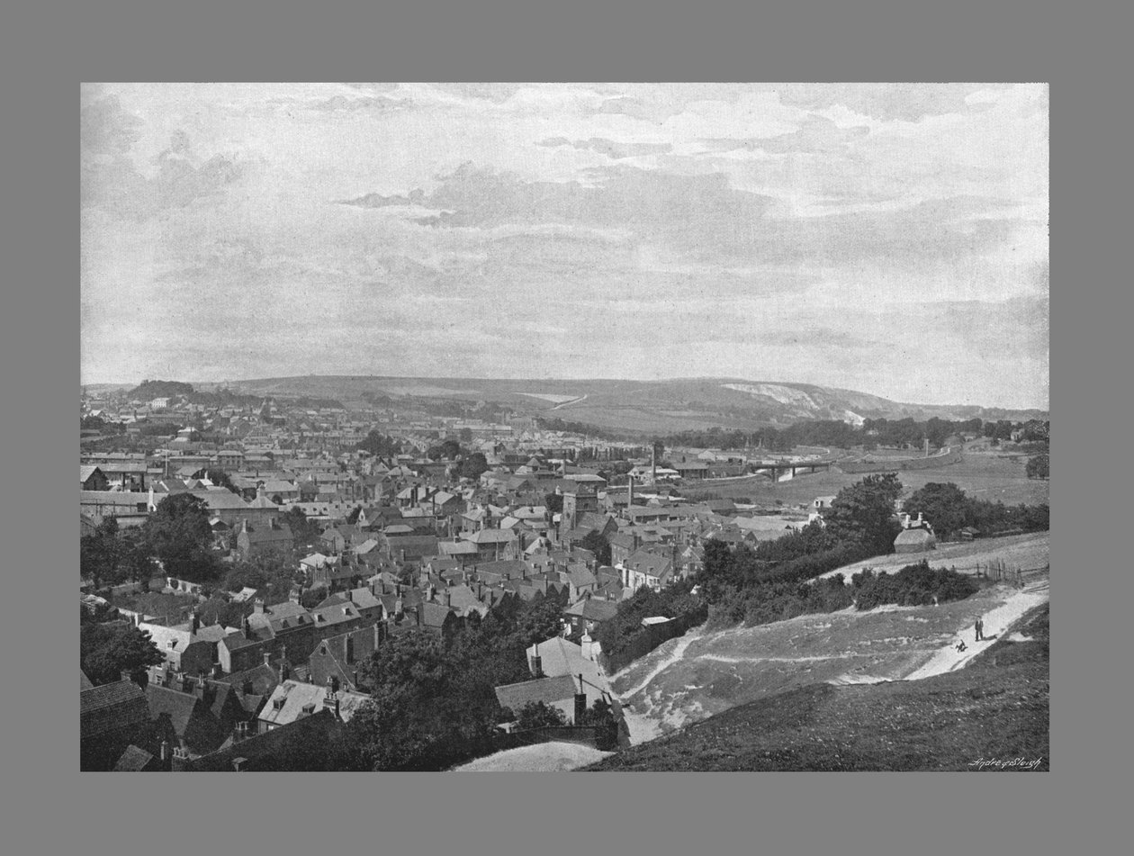 Lewes, Sussex, ok. 1900 autorstwa Frith and Co