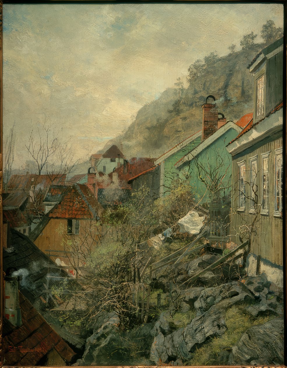 Domy w Kragerø autorstwa Fritz Thaulow