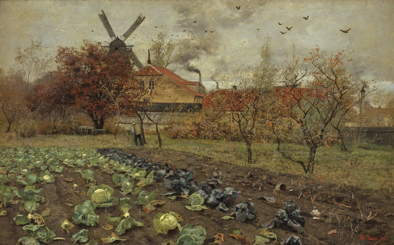 Widok Amerikavej w Kopenhadze autorstwa Frits Thaulow