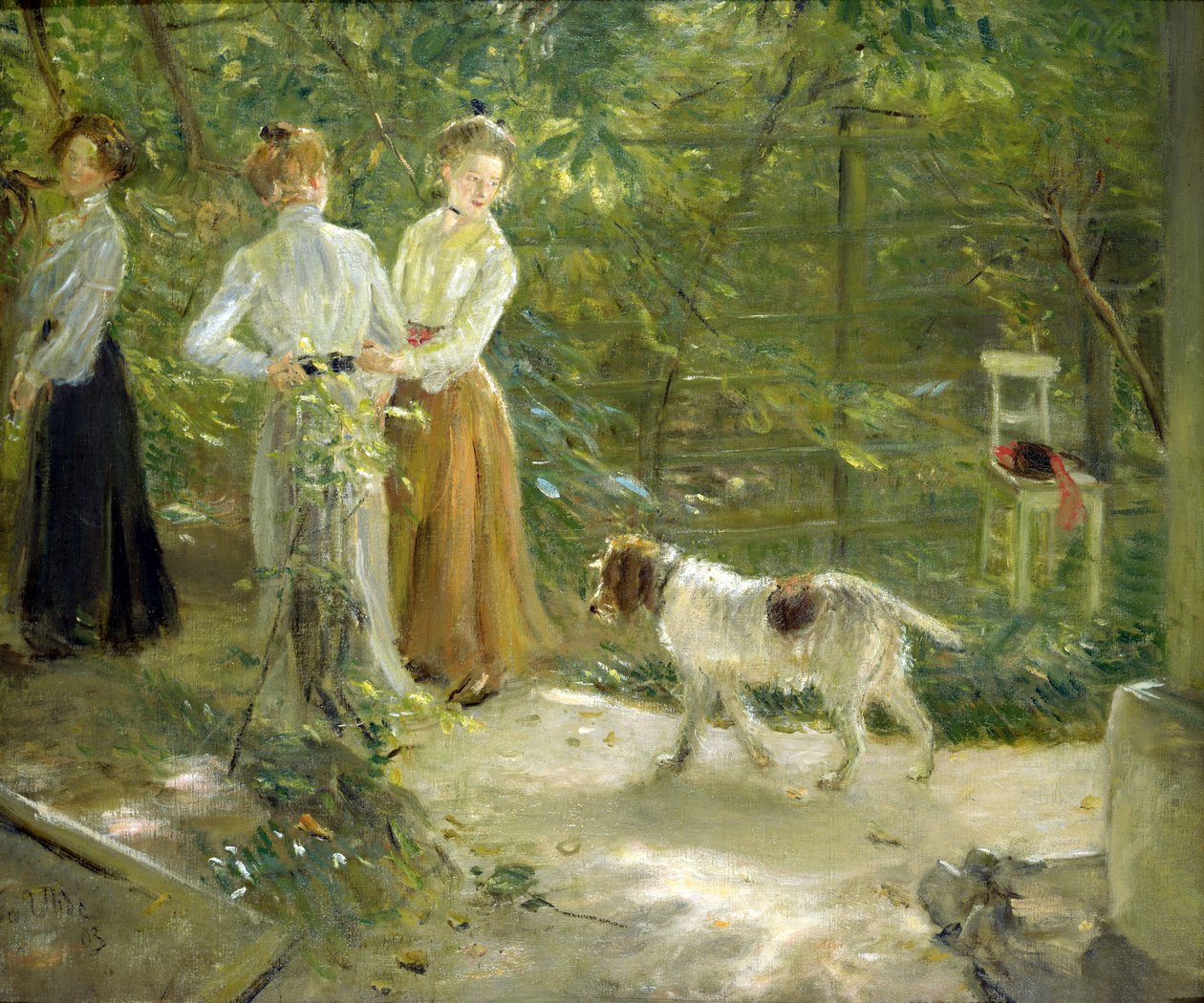 Зураачийн охидынхоо цэцэрлэгийн үзэмж, 1903поли autorstwa Fritz von Uhde