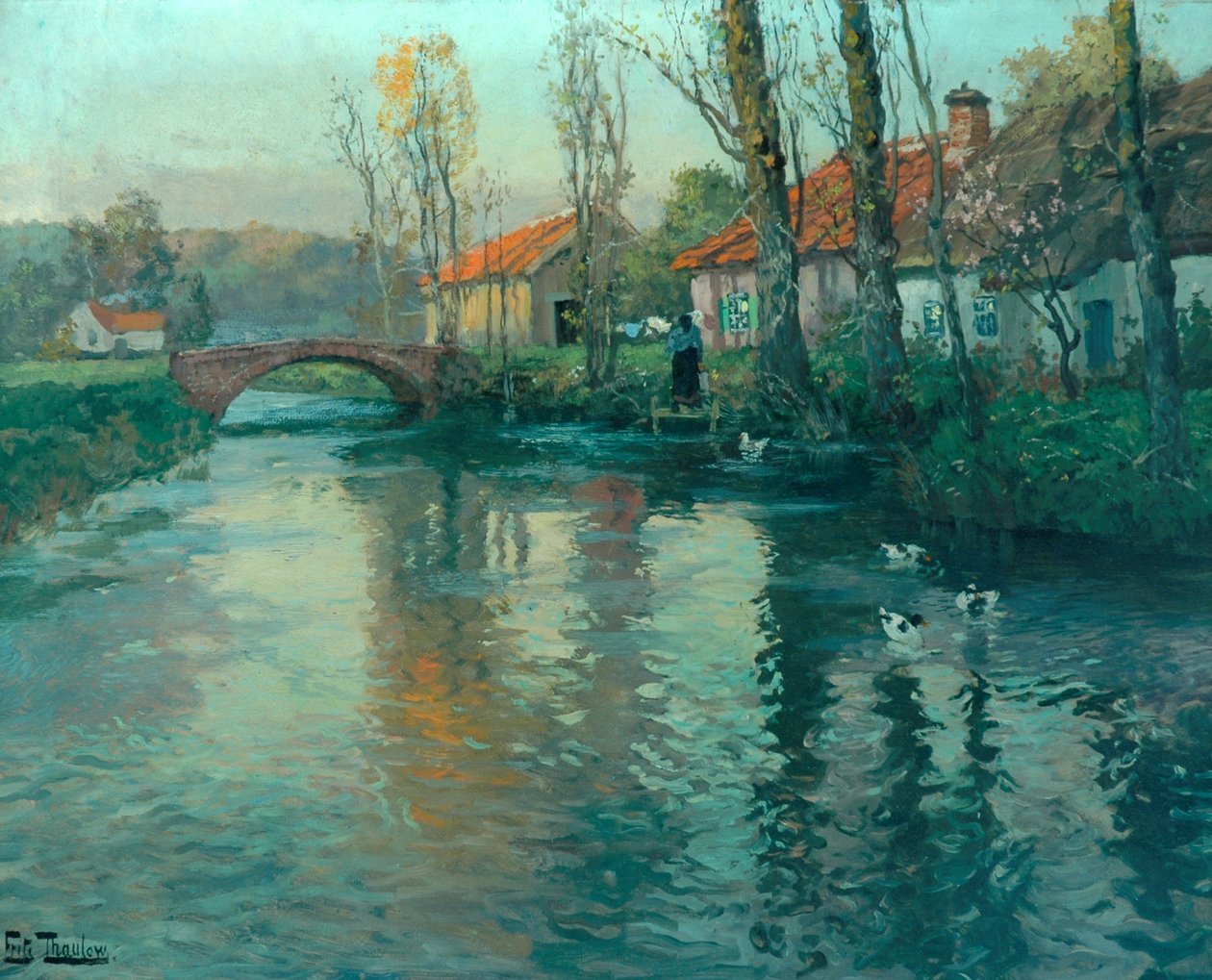 Rzeka autorstwa Frits Thaulow