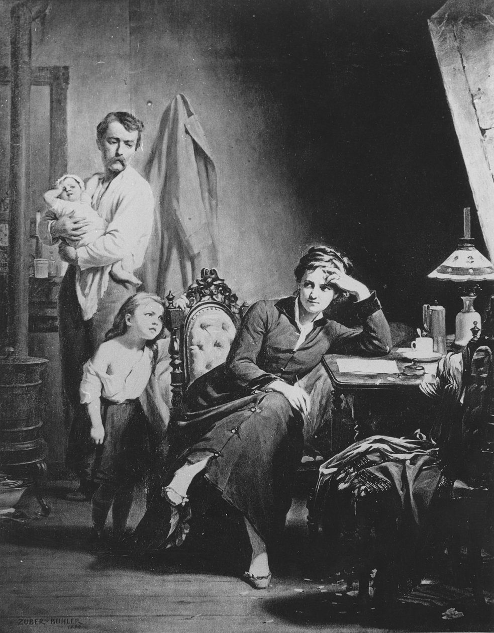 Emancypacja kobiet, 1880 autorstwa Fritz Zuber Buhler