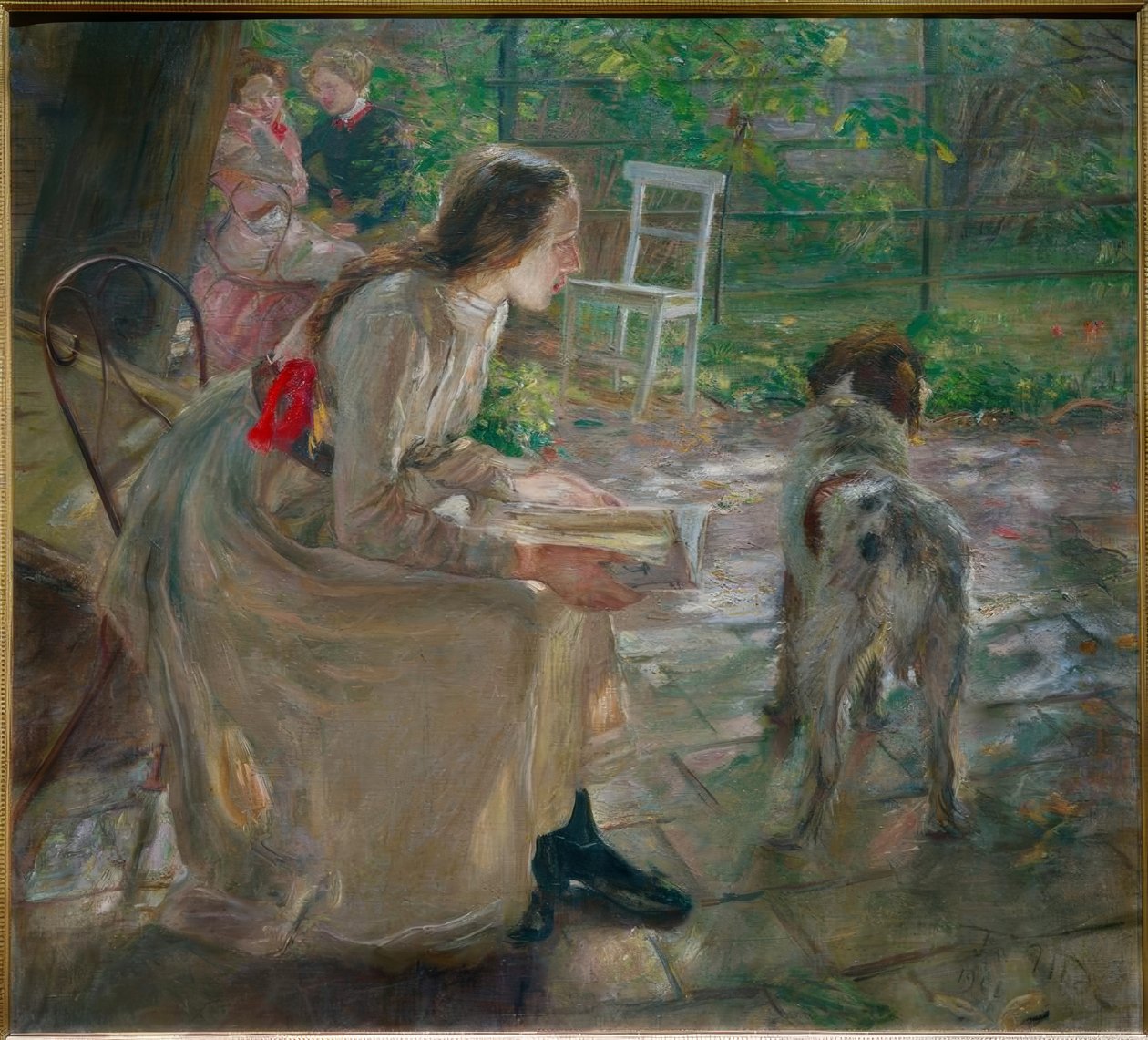 Córki artysty w ogrodzie autorstwa Fritz von Uhde