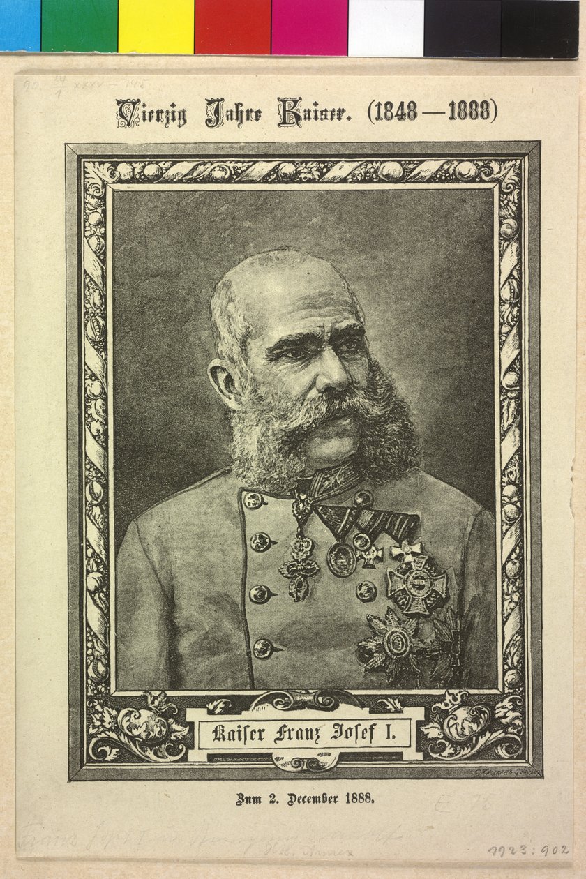 Cesarz Austrii Franciszek Józef I autorstwa Fritz Luckhardt