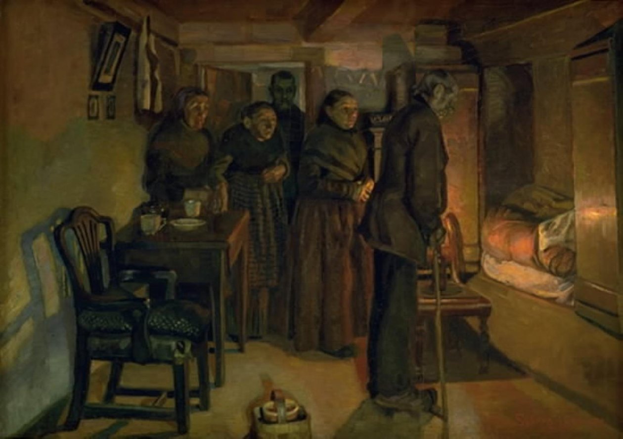 Na łożu śmierci autorstwa Fritz Syberg