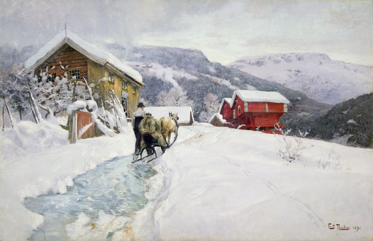 Karczma trenerska autorstwa Fritz Thaulow